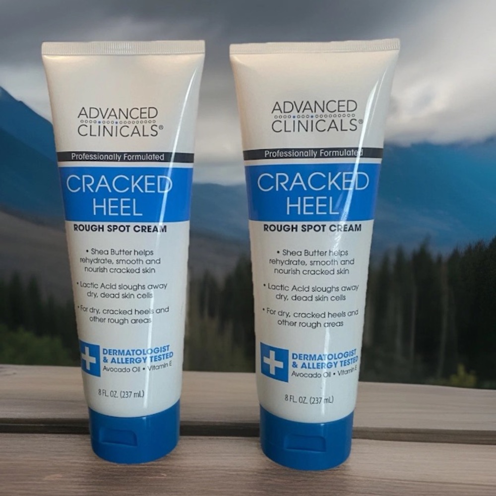 Advanced Clinicals Cracked Heel Rough Spot Cream - Blue & White Tube